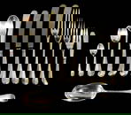 STERLING: English "Queen Anne" pattern sterling silver flatware by 20th London makers James