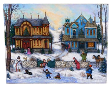 Linda Nelson Stocks (American, 1938 - 2011), "Untitled (Calendar Cover for 2008)", oil on canvas,