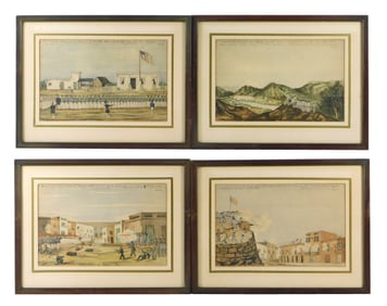 After William Henry Meyers (American, 19th C.), four prints after his drawings of the California