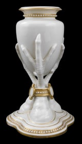 Royal Worcester porcelain "St. Aubyn" porcelain spill vase, 19th C., English, amphora form vase