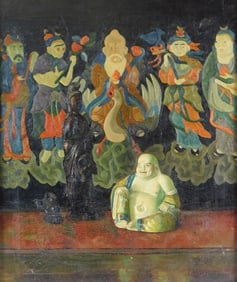 William Ashby McCloy (Connecticut, 1913-2000), “Other Gods??, c. 1933, oil on canvas, depicted is