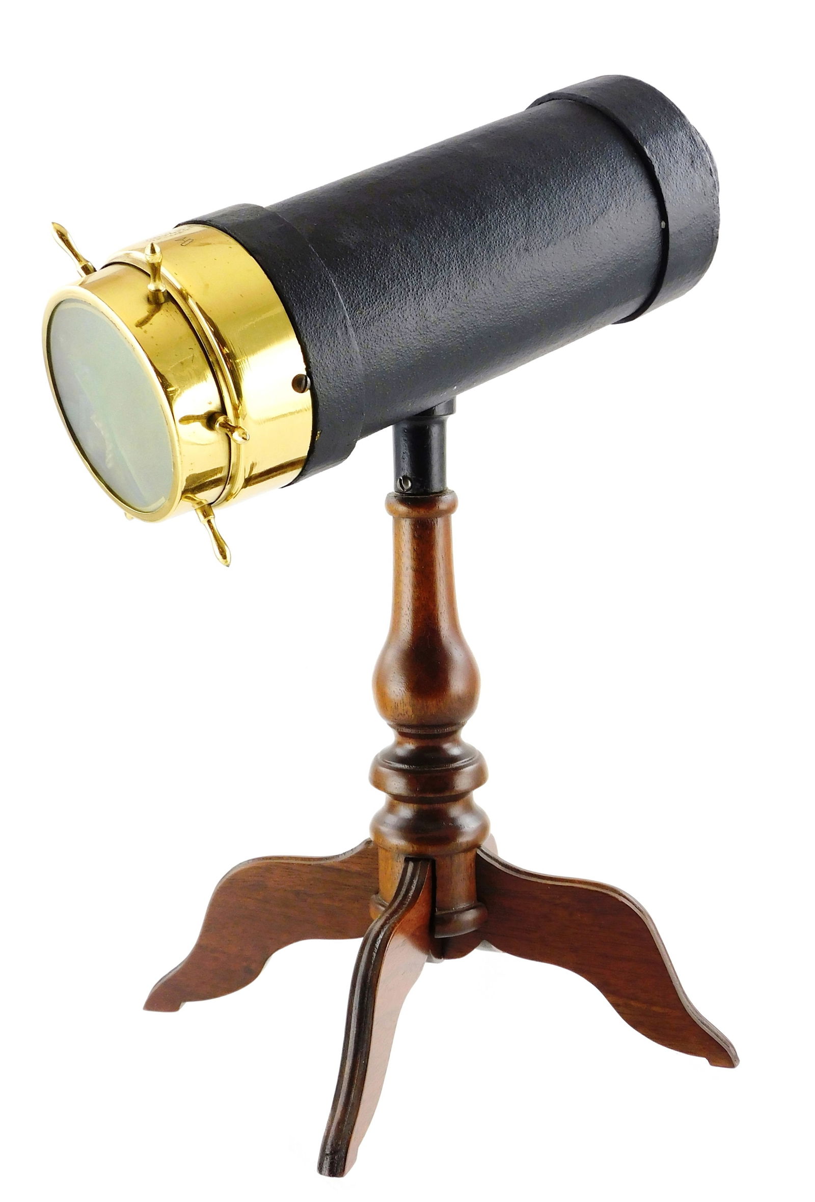 C.G. Bush Original Parlor Kaleidoscope,19th C., brass stamped "C.G. Bush & Co. Inventors, Prov RI, (1 of 4)