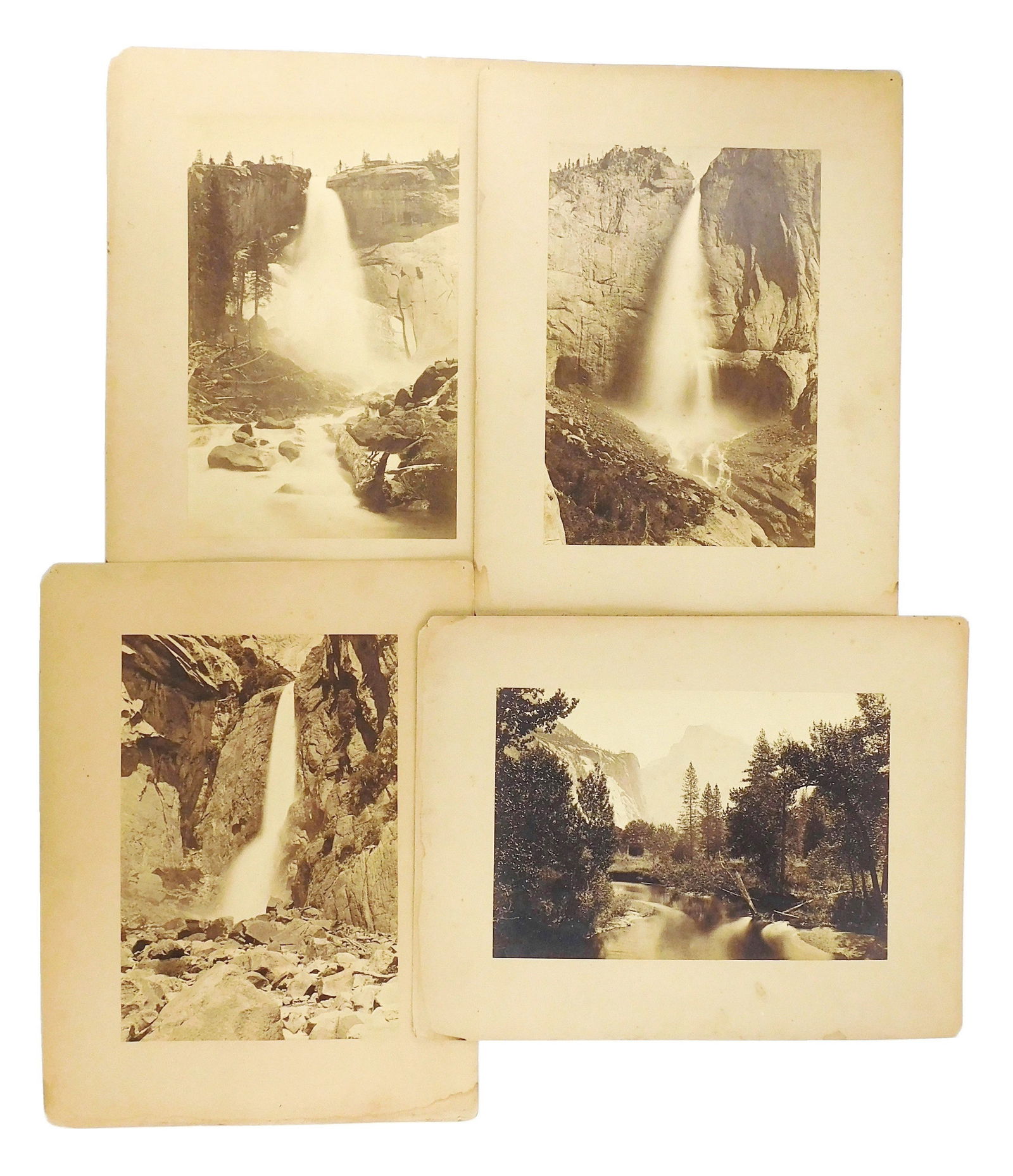 +PHOTOGRAPHY: Attributed to Carleton E. Watkins (American, 1829-1916), four Albumen silver prints (1 of 9)
