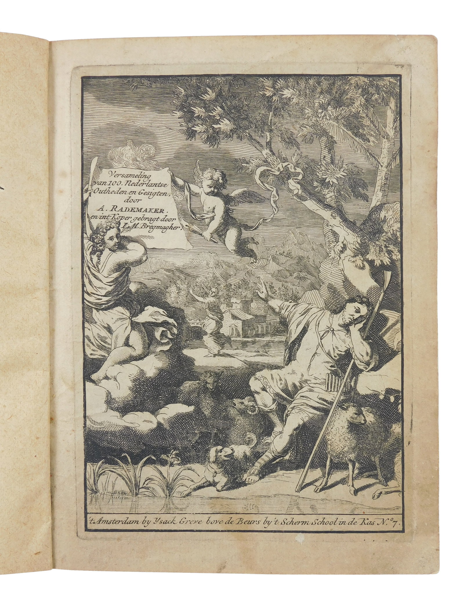 BOOKS: Abraham Rademaker (Dutch, 1677-1735), "Versameling van 100 Nederlandtse Outheden en Gesigten: BOOKS: Abraham Rademaker (Dutch, 1677-1735), "Versameling van 100 Nederlandtse Outheden en Gesigten (Collection of 100 Dutch Antiquities and Views)", Amsterdam, undated, c. 1710, octavo, engraved thro