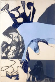 Benita Sanders (Canadian, b. 1935), "Fragmented Growth", 1969, lithograph, titled signed and dated