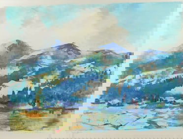 James P. Kerr (American, b. 1953), "Seven Devils", 1/1, monoprint, editioned titled and signed