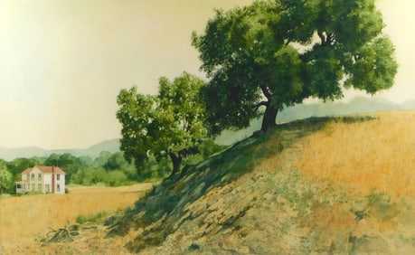 Tom Wooldridge (American, 20th C.), watercolor, signed bottom right, matted and framed, depicts