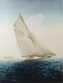 John McNulty (Irish, b. 1949), "Crosscurrent", artist's proof, etching, signed and titled in bottom