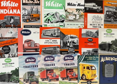 White truck brochures from the 1920’s - 1949, thirty seven total, ex cond