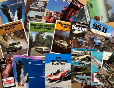 International truck brochures from 1970 to 1980, ninety two total, ex cond