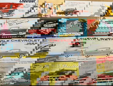 1954 to 1957 Chevrolet - twenty four large, eleven small, eight Corvette, concept car, ex cond