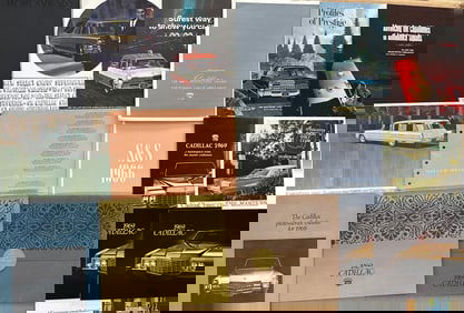 1964 - 1969 Cadillac - thirty five large, twelve professional car, thirty small items, ex cond