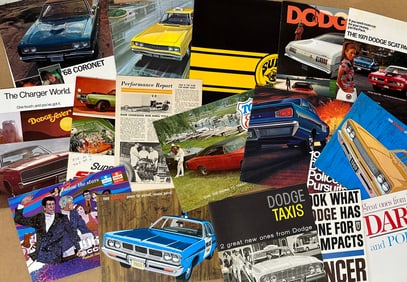 1961 - 1973 Dodge, includes muscle car, taxi, police, sixty large, twenty seven small, ex cond