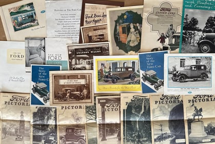 1922 -1931 Ford Model T and Model A, seventy two total, vg to ex cond