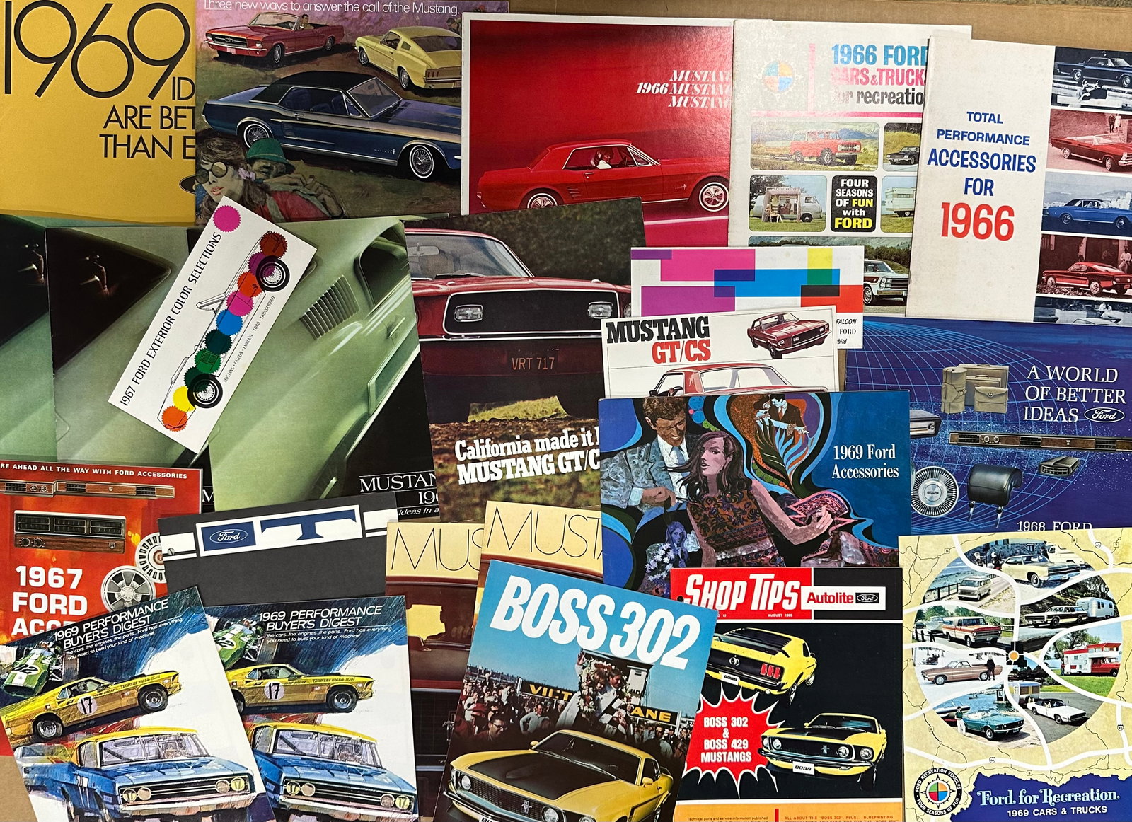 1966 - 1969 Ford, includes Mustang, eighty plus items, ex cond (1 of 3)