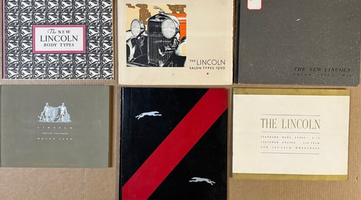 1929 - 1934 Lincoln brochures, Models K, KA, KB, fifteen total, ex condition