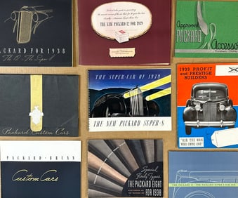 1938 - 1939 Packard - 1938 Su 8, V 12 catalog, 1938 Custom portfolio, 1939 V 12 portfolio, 11