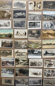 Sixty six postcards - various racing subjects, vg condition