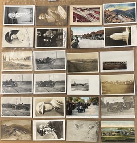 Fifty six postcards - various racing subjects, vg condition