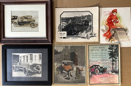 Two original teens, 1920s photos, Jimmy Murphy in Meteor, Ira Vail autographed - four items, movie