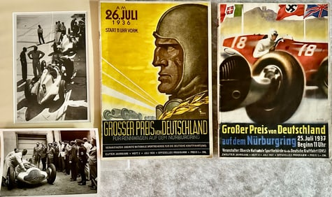 1936 and 1937 German GP race programs - original copies, both are 8.5 x 15, 32 pages, two photos