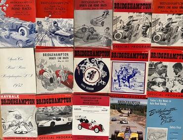 Bridgehampton Race programs from 1949 - 1964, Thompson programs etc from 1950’s-1960’s, Lime