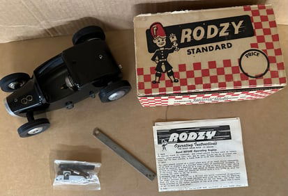 NOS Roczy gas powered Hot Rod toy in original box, instructions included,box is 8 inches long, new