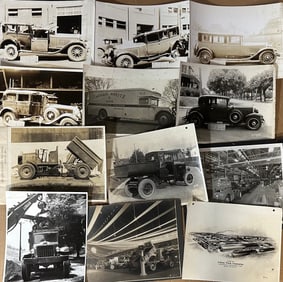 Photo and paper collection - black cover Biehl’s Body photo album, wrecks and project photos, six