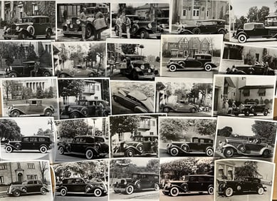 Photo collection - approx (200 +) 8 x 10 photos, 50 period originals, 150 Pierce Arrow, ex condition