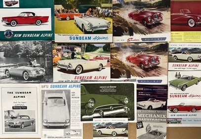 1950’s - 1960’s British sports car brochures and company profiles, forty one total, ex condition