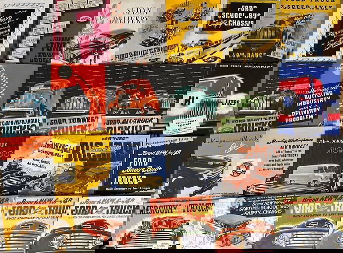 Fifty Ford Truck Brochures From 1946 1959, Ex Condition