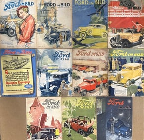 1933 - 1936 Ford in Bild magazines, factory German issue by Ford Motor Company, articles about Ford,