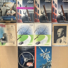 12 issues 1937 - 1939 Ford in Bild magazines and bound copy with 17 issues, different years from