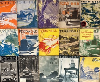 1930 - 1932 Ford in Bild magazines, factory German issue by Ford Motor Company, articles about Ford,