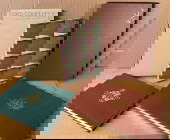 Two deluxe Cord auto histories - 810, 812 by Josh Maks, in slipcase and E L Cord and His Empire by