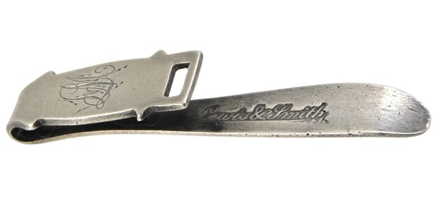 + SILVER: Early 19th C. chatelaine hook, Philadelphia, Lewis and Smith (active 1805–11) makers