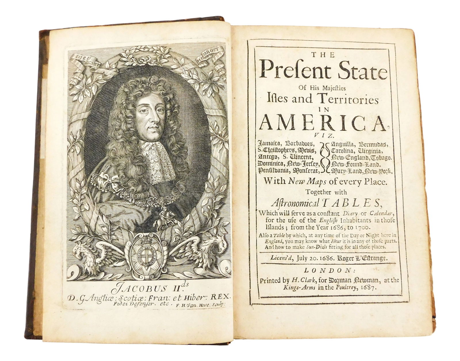 BOOKS: THE AMERICAS & WEST INDIES, Richard Blome, The Present State of His Majesties isles and terri (1 of 4)