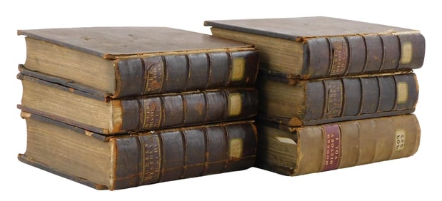 BOOKS: THE AMERICAS & WORLD, five volumes in six books, quarto, includes: Thomas Salmon with Herman