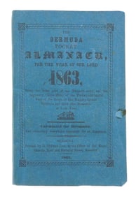 BOOKS: BERMUDA, The Bermuda Pocket Almanack for? 1863? Calculated for Bermuda, and containing every