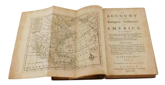 BOOKS: EUROPEAN COLONIALISM, three volumes, attributed to Edmund Burke, includes: An Account of the