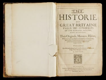 BOOKS: ENGLISH HISTORY, John Speed, The Historie of Great Britaine... London: John Beale for George