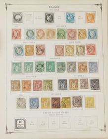 STAMPS: Early Scott & Co. New York International Postage Stamp Album, 1882, sixth edition, large col