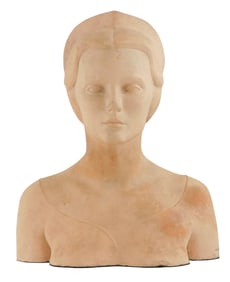 Justin Sturm (American/Connecticut, 1899-1967), 1934, bust of woman wearing diadem and light