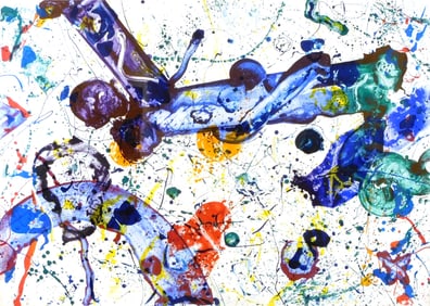 Sam Lewis Francis (1923 - 1994), "King Corpse" (SFS-288), 1986, color screenprint on Arches Cover