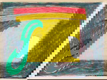 Frank Stella (American, 1936 - 2024),"Mysterious Bird of Ulieta", 1977, lithograph and screen print