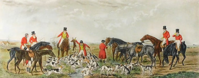 After John Dean Paul (English, 1775-1852), "The Death", hand-colored etching, one of four from the