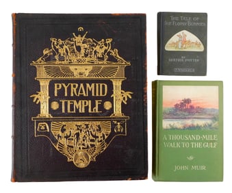 BOOKS: Beatrix Potter, John Muir, Masonic Temple, three early 20th C. books, including: 1909 edition