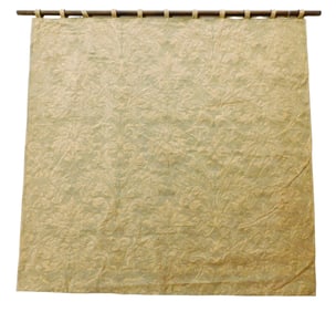 +Fortuny "Lucrezia" tapestry style wall hanging, Italian, 20th C., long staple cotton, 17th C.
