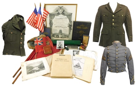 MILITARY: Collection of lifetime WWII and other military pieces, belonging to Brigadier General