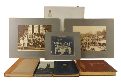Early Princeton University collection of books and photographs, late 19th/early 20th C., details